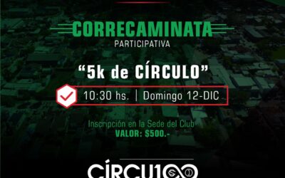 Abrió la inscripción para los 5K de Círculo